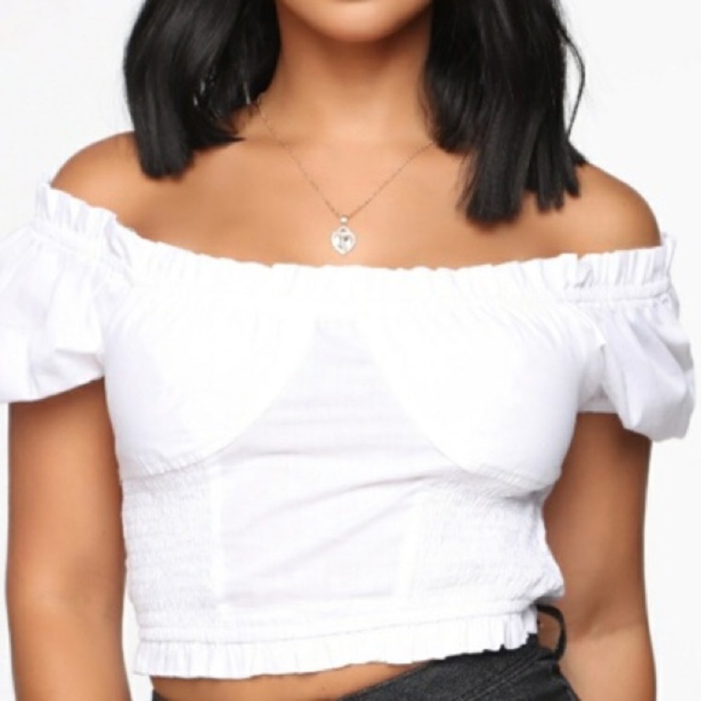 Fashion Nova off-white Blouse